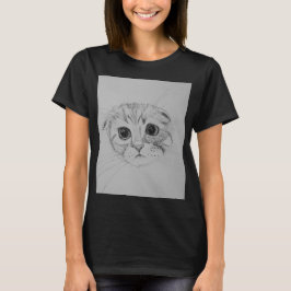 Camiseta de Gatinho Scottish Fold