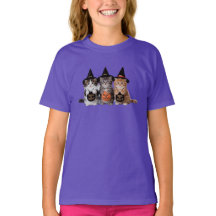 Camiseta de Gatinhos Fofos no Dia das Bruxas