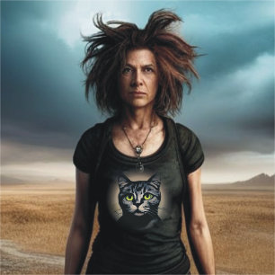 Camiseta de Gato à Lua