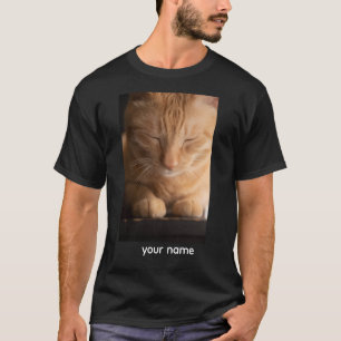 Camiseta de Gato com Nome Personalizado