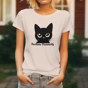 Camiseta de Gato com Personalidade Incrível – Aman