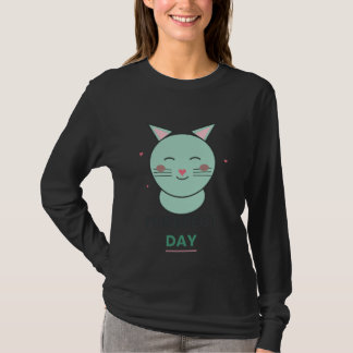 Camiseta de Gato Coração Perfeito
