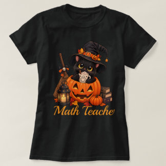 Camiseta de Gato de Halloween Engraçada e Assustad