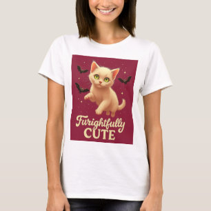 Camiseta de Gato de Halloween – Fofamente Assustad