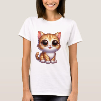 Camiseta de Gato emoshonal para Raparigas e Mulher