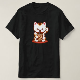 Camiseta de gato engraçada - MANEKI-NEKO BOBA KIT-