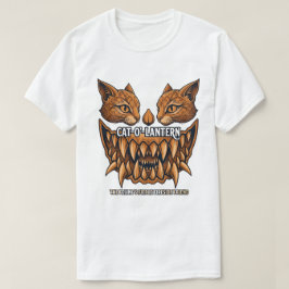 Camiseta de Gato Horror Cat-O'-Lantern | Abóbora A
