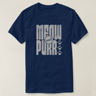 Camiseta de Gato Meow e Purr
