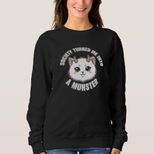 Camiseta de Gato Monstro Feito pela Sociedade
