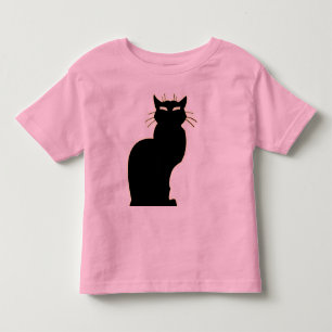 Camiseta de Gato Negra Arte de Gato