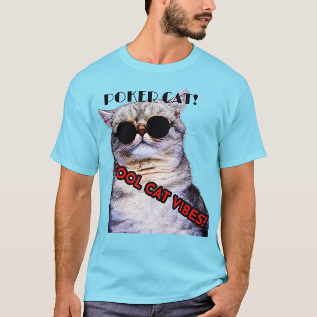 Camiseta de gato POKER! (Frente)