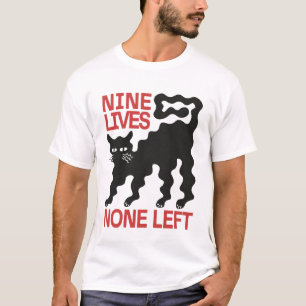 Camiseta de gato preto