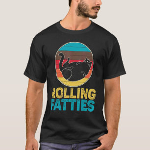 Camiseta de Gato Rolling Fatties Amantes de Gatos