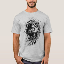 Camiseta de Gato Selvagem de Homens