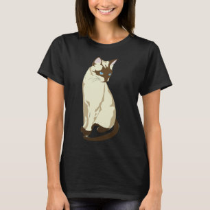 Camiseta de gatos siameses