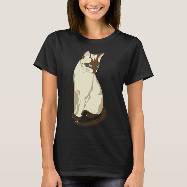 Camiseta de gatos siameses (Frente)