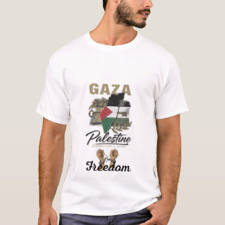 Camiseta De Gaza para o mundo — a força vive aqui