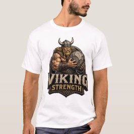 Camiseta de ginásio de musculação Viking Strength 