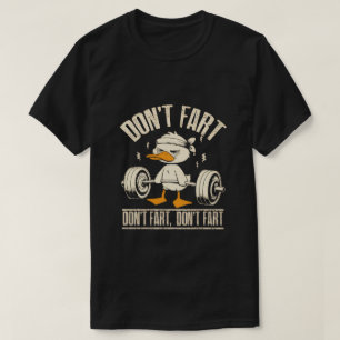 Camiseta de ginásio de pato “Não Peide”