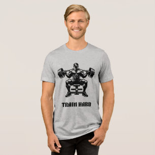 Camiseta de ginásio gráfica de fisiculturista de c