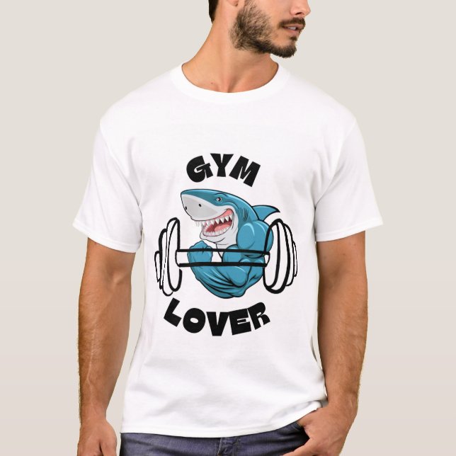 Camiseta de ginásio masculina (Frente)