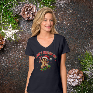 Camiseta de Gingerpão de Natal bonito para a mãe