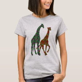 Camiseta de girafa legal, girafa design