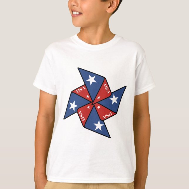 Camiseta de giro picante patriótica (Frente)