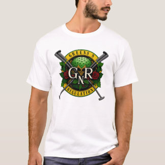 Camiseta de golfe tema Guns N Roses