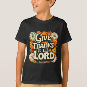 Camiseta Dê Graças Ao Senhor Salmo 107_1 Presente de Outono