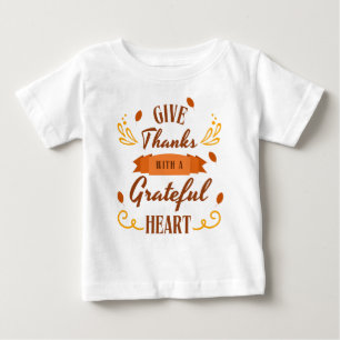 Camiseta Dê graças com um coração grato