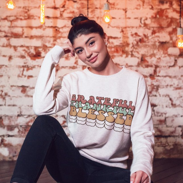 Camiseta de Graças Retro, Ação de Graças Familiar (Criador carregado)