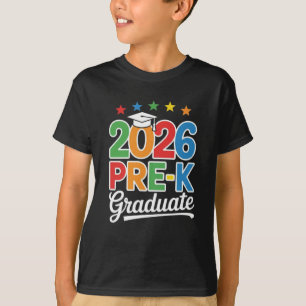 Camiseta de Graduado Pré-K Presente de Graduação P