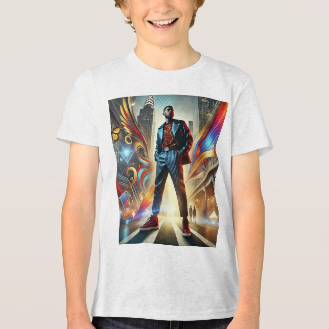 Camiseta de Grafite Urbano Bold Vibes (Frente)