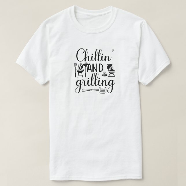 Camiseta de grelhar (Frente do Design)