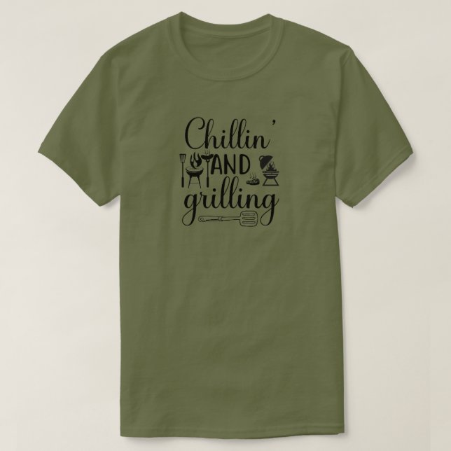 Camiseta de grelhar (Frente do Design)