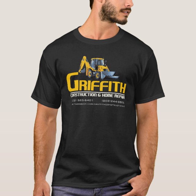 Camiseta de Griffith Constructioin (apoio da (Frente)
