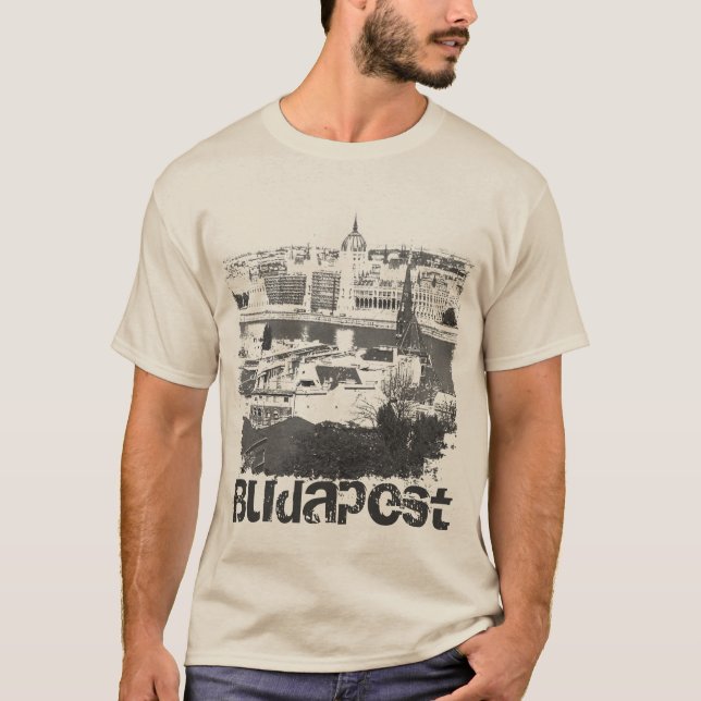 Camiseta de Grunge em Budapeste, em dificuldades (Frente)