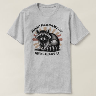 Camiseta de Guaxinim Atrevido – Camisa Divertida d