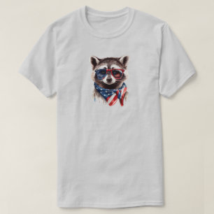 Camiseta de Guaxinim do Dia 4 de Julho