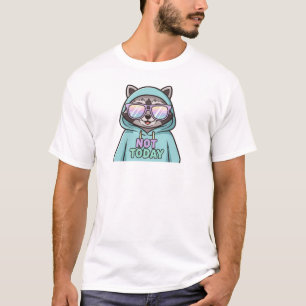 Camiseta de Guaxinim Fofo – Citação Divertida “Não