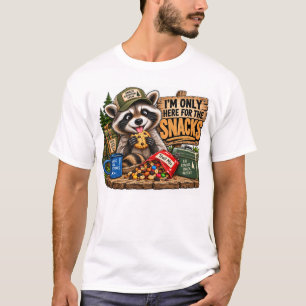 Camiseta de Guaxinim Lanche ao Ar Livre