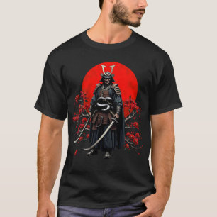 Camiseta de Guerreiro Samurai Japonês