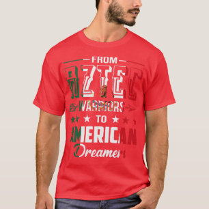 Camiseta De guerreiros astecas aos sonhadores americanos F