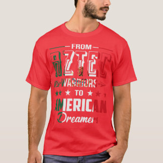Camiseta De guerreiros astecas aos sonhadores americanos F