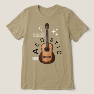 Camiseta de guitarra acústica estética