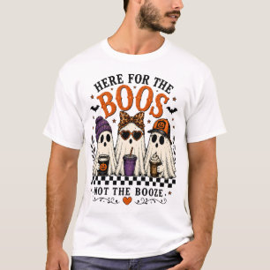 Camiseta de Halloween Aqui para os Espíritos Não p