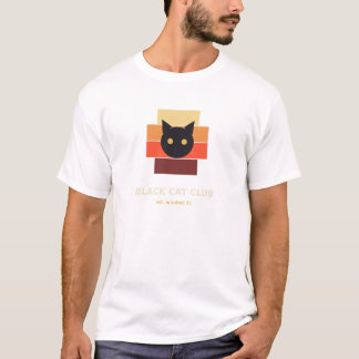 Camiseta de Halloween Black Cat Club