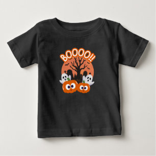 Camiseta de Halloween BOOO Abóbora Fantasma