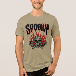 Camiseta de Halloween Caveira Assustadora